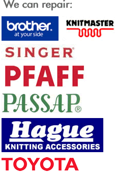 We Repair - Brother, Knitmaster, Singer, Pfaff, Passap, Hague, Toyota Knitting Machines